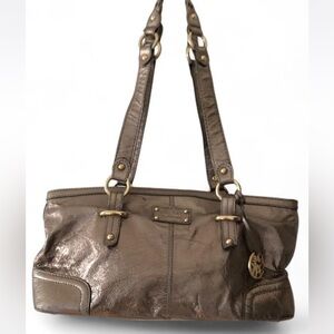The Sak Metallic Silver Shoulder Bag
